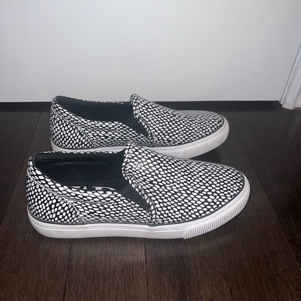 Zara Black & White Slip-On Sneakers